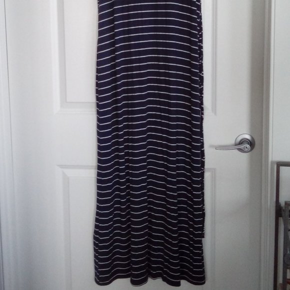 Black Couture Sleeveless Racerback Rope Tie Casual Maxi Dress - Picture 8 of 10